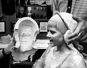 Blair, Linda Blair life mask "The Exorcist" life cast