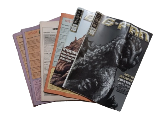 6 G-Fan Godzilla Magazines