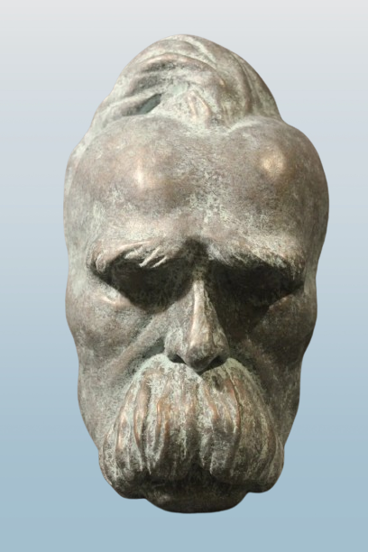 Death Mask Friedrich Nietzsche German Philosopher Philosophy 19th Century RARE Life mask / life cast
