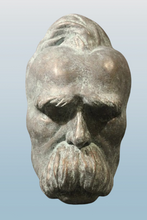 Load image into Gallery viewer, Nietzsche: Unpainted Death Mask Friedrich Nietzsche German Philosopher Philosophy 19th Century RARE Life mask / life cast