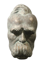 Load image into Gallery viewer, Nietzsche: Unpainted Death Mask Friedrich Nietzsche German Philosopher Philosophy 19th Century RARE Life mask / life cast