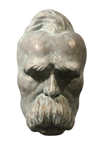 Nietzsche: Unpainted Death Mask Friedrich Nietzsche German Philosopher Philosophy 19th Century RARE Life mask / life cast