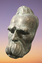 Load image into Gallery viewer, Nietzsche: Unpainted Death Mask Friedrich Nietzsche German Philosopher Philosophy 19th Century RARE Life mask / life cast