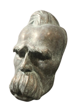 Cargar imagen en el visor de la galería, Death Mask Friedrich Nietzsche German Philosopher Philosophy 19th Century RARE Life mask / life cast