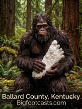 Load image into Gallery viewer, 1980s Bigfoot Cast Replica Footprint Track Kentucky