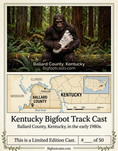 Load image into Gallery viewer, 1980s Bigfoot Cast Replica Footprint Track Kentucky