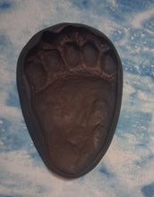 Load image into Gallery viewer, Bear: Footprint Adult Black Bear Inverse Footprint cast replica Inverted