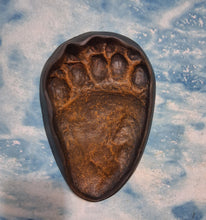 Load image into Gallery viewer, Bear: Footprint Adult Black Bear Inverse Footprint cast replica Inverted