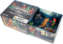 Load image into Gallery viewer, Cryptids USA Toy Figures set Monopoly Archie McPhee Corral of Cryptids Gag Gift – USA Monster Set w/Bigfoot, Mothman &amp; More – Funny Stocking Stuffer for Cryptid Lovers &amp; Fans of American Folklore Chupacabra