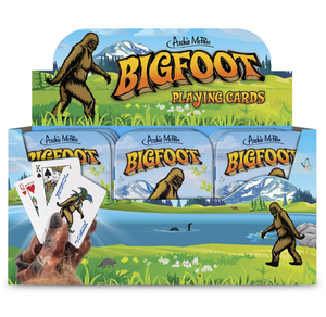 Bigfoot playing cards poker euchre blackjack