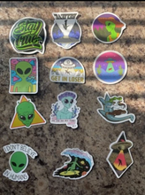 Cargar imagen en el visor de la galería, Alien Stickers 3 for $2 (Free shipping)