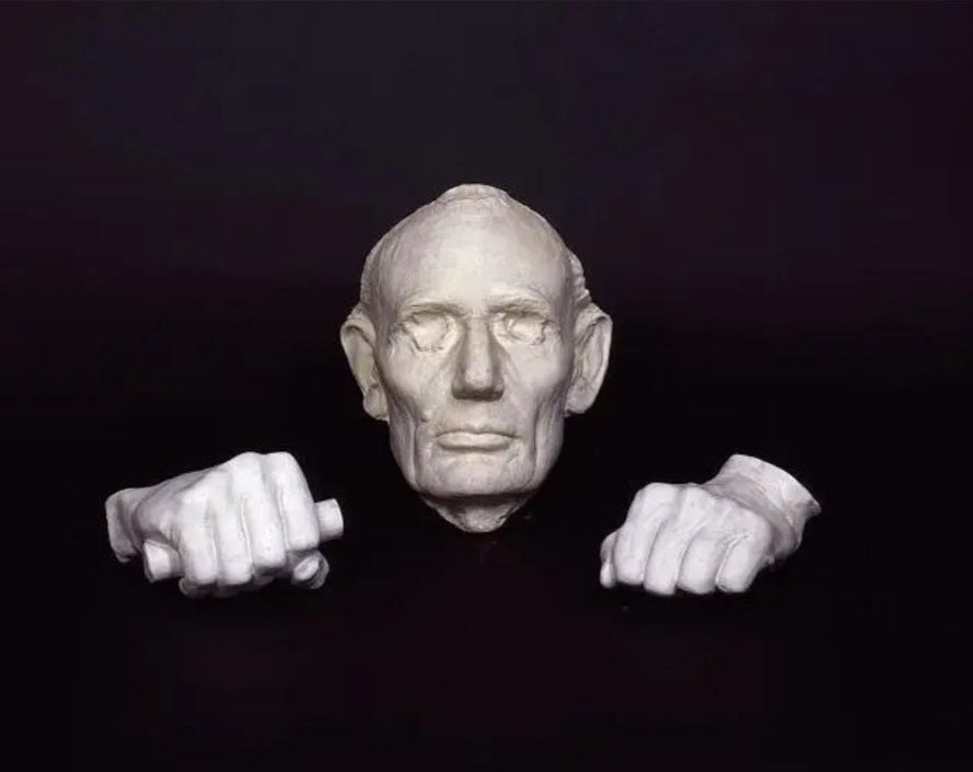 PHOTO ONLY of Life Mask,Abraham Lincoln,Ford's Theatre, Washington, DC, Highsmith