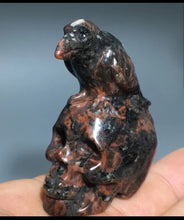 画像をギャラリービューアに読み込む, Hand carved Skull with crow 83g Natural Crystal.cossyrite.Hand-carved.Exquisite crow and skulls gift 8