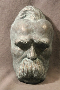 Death Mask Friedrich Nietzsche German Philosopher Philosophy 19th Century RARE Life mask / life cast