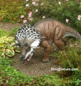 Triceratops Dinosaur Garden Statue Sculpture Fiberglass