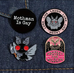 Mothman Brooch Backpack Pin Clothing Lapel Badge Decoration For Men Women Children