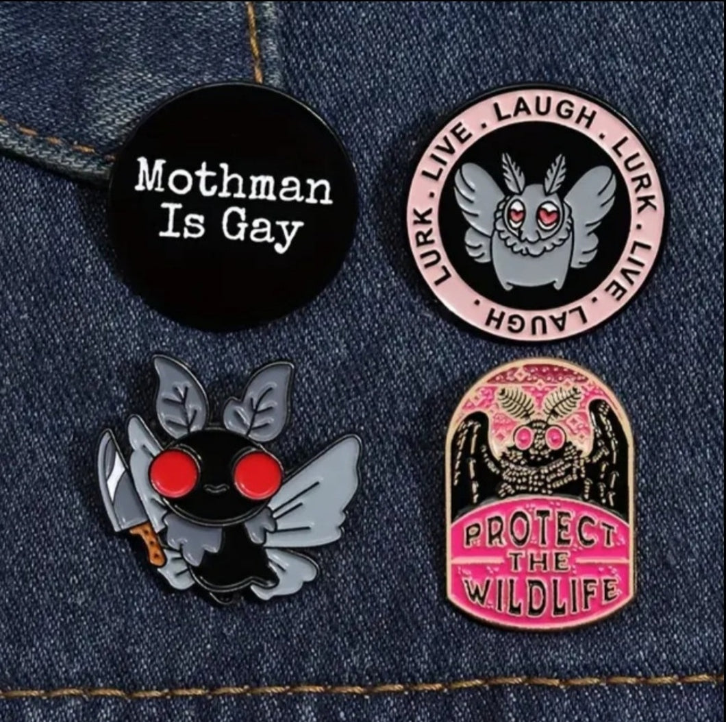 Mothman Brooch Backpack Pin Clothing Lapel Badge Decoration For Men Women Children