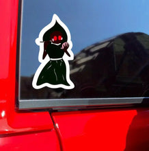 Load image into Gallery viewer, Flatwoods Monster Sticker &quot;Pretty&quot; Bigfoot Cryptid Cryptozoology