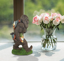 Load image into Gallery viewer, Bigfoot Eating Garden Gnomes Statue