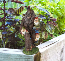 Load image into Gallery viewer, Bigfoot Eating Garden Gnomes Statue