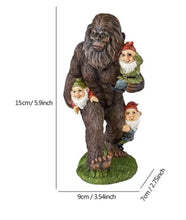 Load image into Gallery viewer, Bigfoot Eating Garden Gnomes Statue