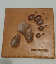 Load image into Gallery viewer, Black Bear Cub Real Footprint Cast  Decorative Cast Replica