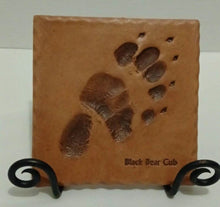 Load image into Gallery viewer, Black Bear Cub Real Footprint Cast  Decorative Cast Replica