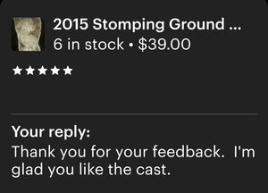 2015 Stomping Ground Bigfoot Foot cast