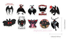 Load image into Gallery viewer, Mothman Valentines Stickers for Girls (*and Boys) 10 for $5