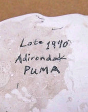 Load image into Gallery viewer, Mountain Lion Paw Track Plaster Cast Adirondacks, Puma 1940