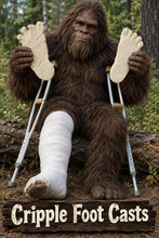Load image into Gallery viewer, SET of 2 1969 Bossburg Bigfoot "Cripple Foot" cast C and D