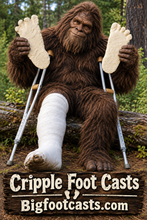 Load image into Gallery viewer, SET of 2 1969 Bossburg Bigfoot "Cripple Foot" cast C and D
