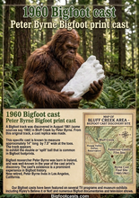 Load image into Gallery viewer, 1960 Bigfoot cast Peter Byrne Bigfoot print cast (Byrne not Burn)