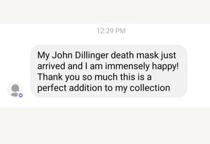 (Resin) John Dillinger Death Mask Cast Life Cast LifeMask Death mask life cast (Resin)