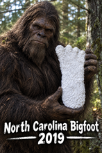 Load image into Gallery viewer, 2019 North Carolina Bigfoot Print Cast Replica Limited Edition Footprint for sale Bigfoot plaster cast