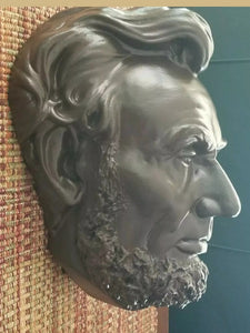 Abraham Lincoln Volk Sculpture cast 1865 (?) Life mask modified
