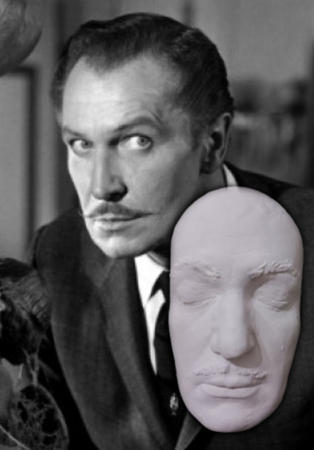 Vincent Price life mask life cast (Younger)