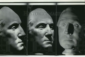 George Washington life mask death cast face head cast