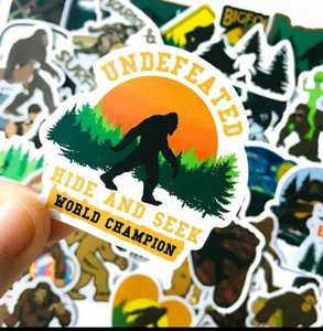 Bigfoot Stickers 3 for $2 Sasquatch Yeti sticker picked randomly
