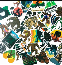 Laden Sie das Bild in den Galerie-Viewer, Bigfoot Stickers 3 for $2 Sasquatch Yeti sticker picked randomly