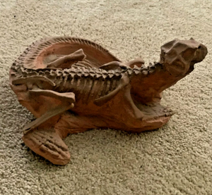 Psittacosaur Dinosaur Replica 14" Dinosaur skeleton cast in matrix