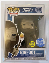 Load image into Gallery viewer, Funko Pop! Myths #16 Bigfoot with Marshmallow Stick Glow In The Dark FUNKO Shop Limited Edition