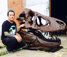 Laden Sie das Bild in den Galerie-Viewer, T.rex skull cast replica 1