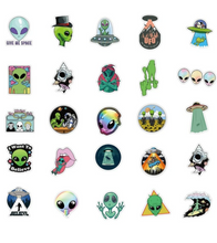 Cargar imagen en el visor de la galería, Alien Stickers 3 for $2 (Free shipping)