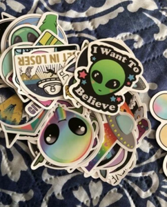 Alien Stickers 3 for $2 (Free shipping)