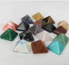Load image into Gallery viewer, Chakra Pyramid Stone Set Crystal Healing Properties
