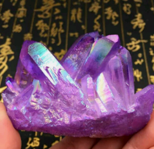 Natural Large Aura Angel Crystal Cluster Quartz Titanium Specimen Decor Healing Properties