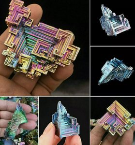 Natural Quartz Crystal Rainbow Titanium Cluster Mineral Specimen Healing Stone