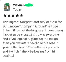 Laden Sie das Bild in den Galerie-Viewer, 2015 Stomping Ground Bigfoot Foot cast