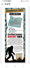 Load image into Gallery viewer, Bigfoot Novelty Bigfoot Sasquatch Hair Sample - Tracking Hunter Hunting -